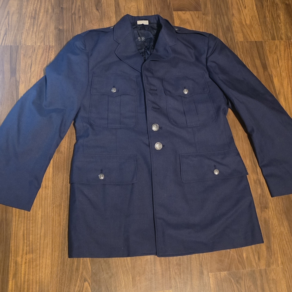 Navy Military-Style Men's Jacket